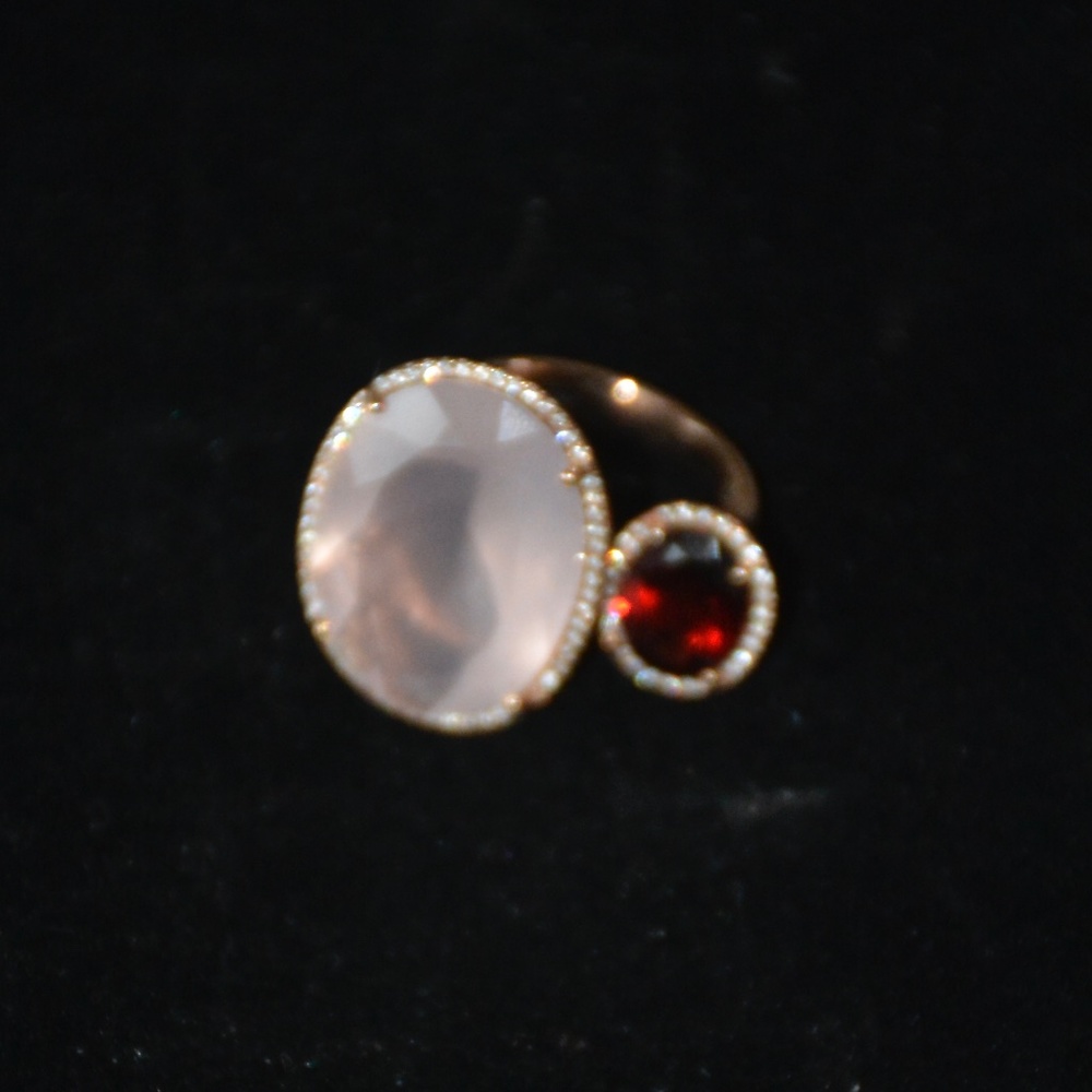 Marco Moore Quartz and Diamond Ring